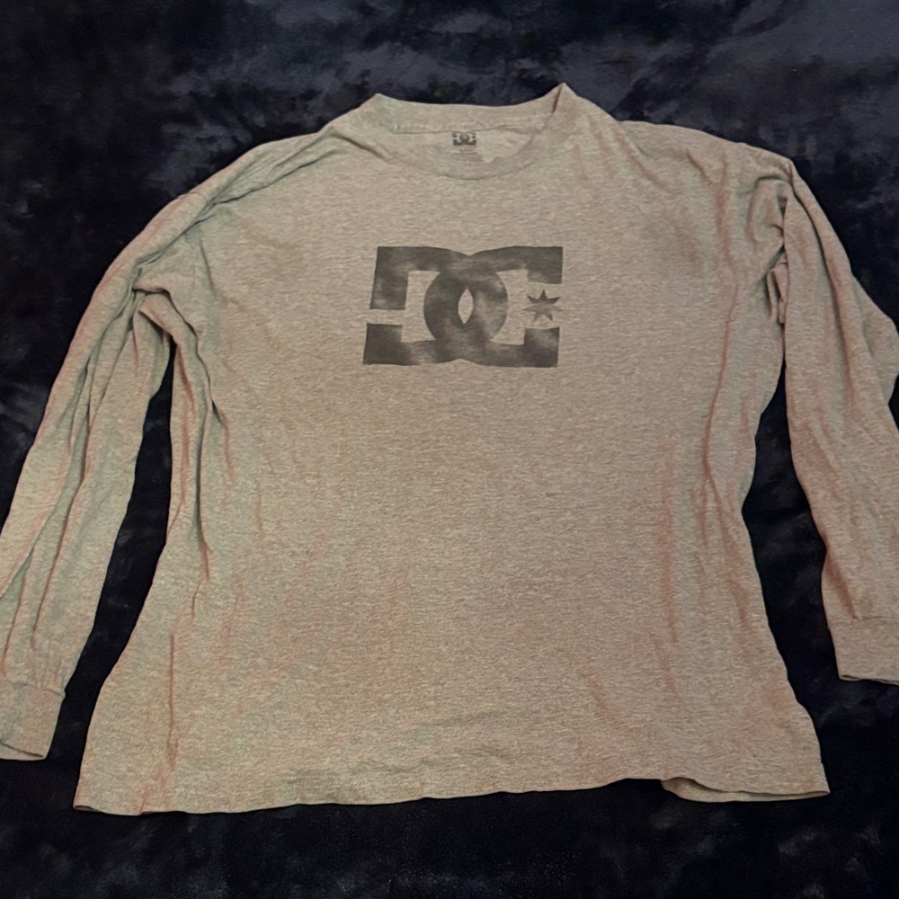 y2K DC Gray Long Sleeve Tee